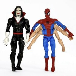 Marvel Legends Spider-Man vs Morbius Action Figures Lot 6" Hasbro Marvel Series